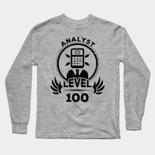 Level 100 Analyst Gift Long Sleeve T-Shirt